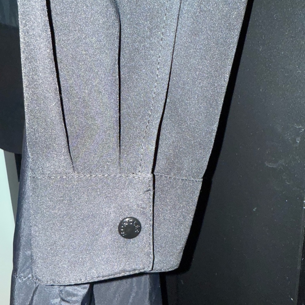 Moncler Black Sheath Dress with Cuffed Sleeves - Picture 3 of 6